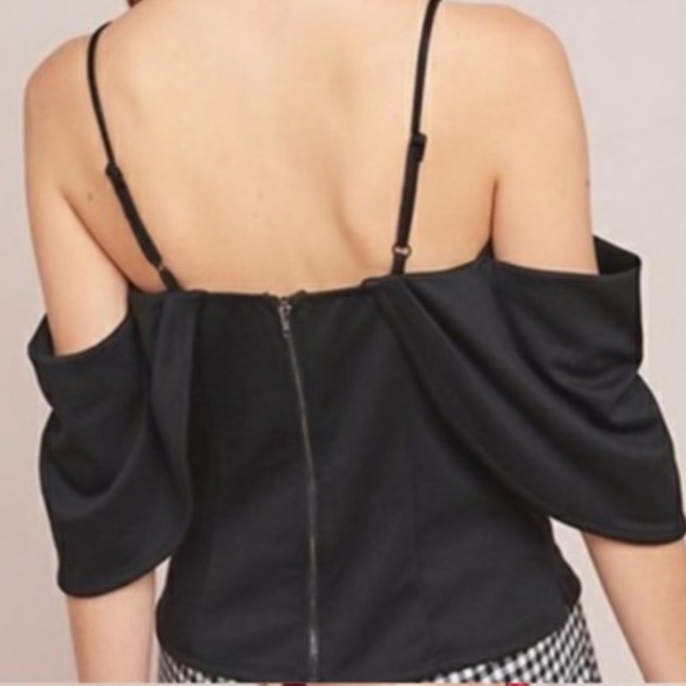 SOLD!!! Cold Shoulder Black Top NWOT - Picture 2 of 12